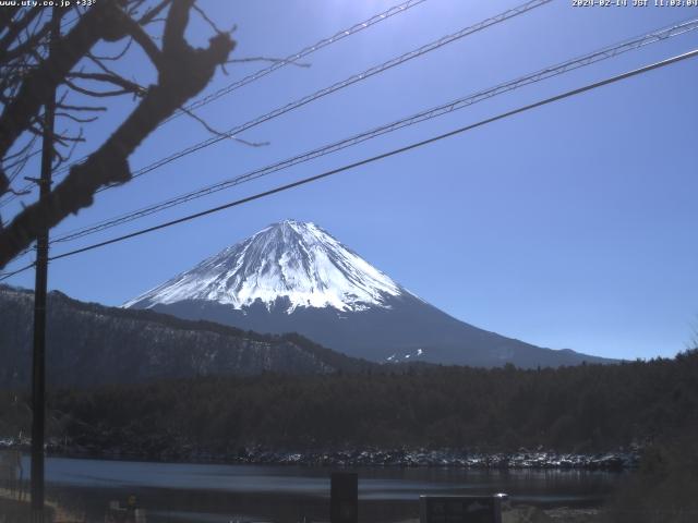 西湖からの富士山