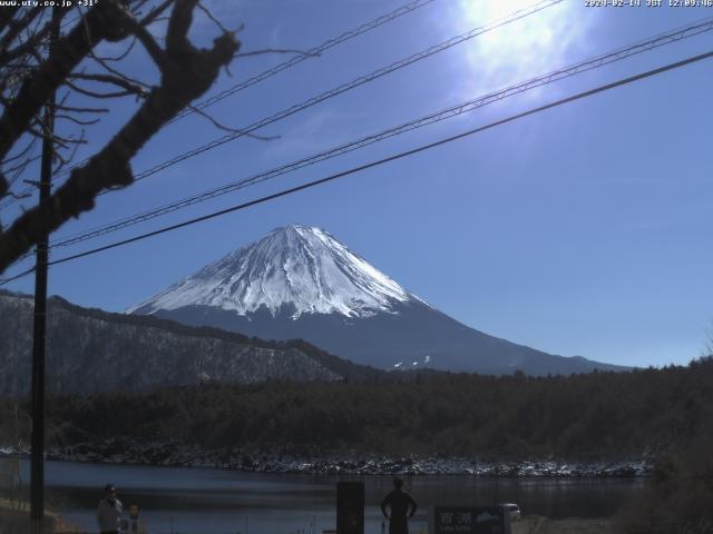 西湖からの富士山