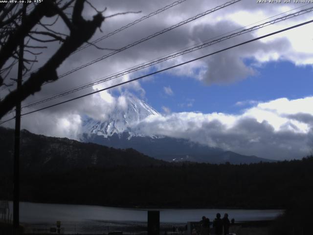 西湖からの富士山