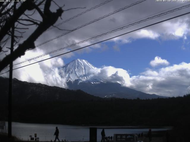 西湖からの富士山