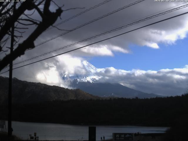 西湖からの富士山