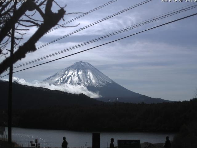 西湖からの富士山