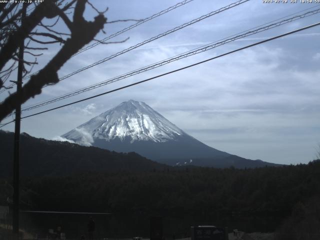 西湖からの富士山