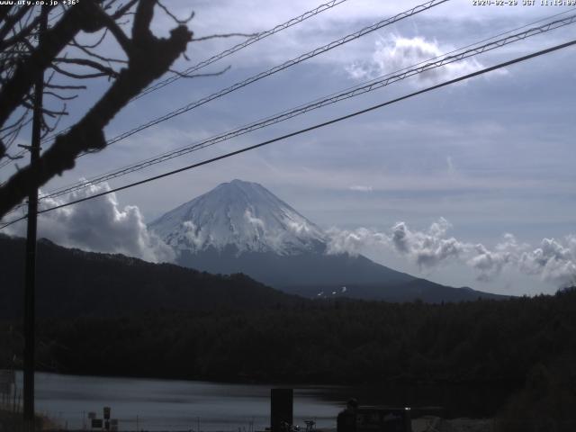 西湖からの富士山