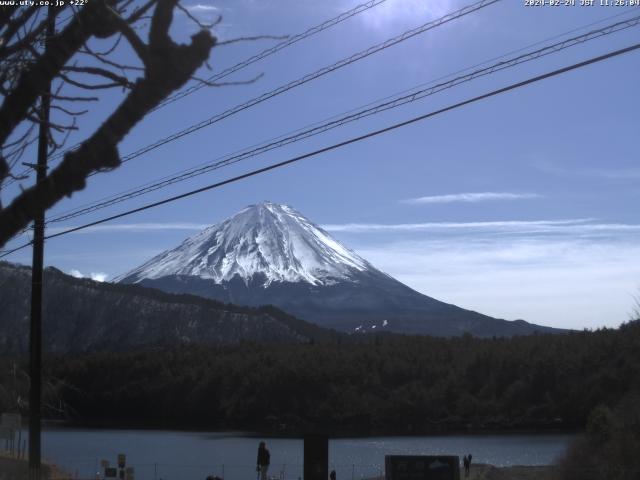 西湖からの富士山