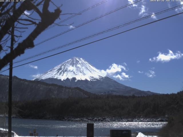 西湖からの富士山