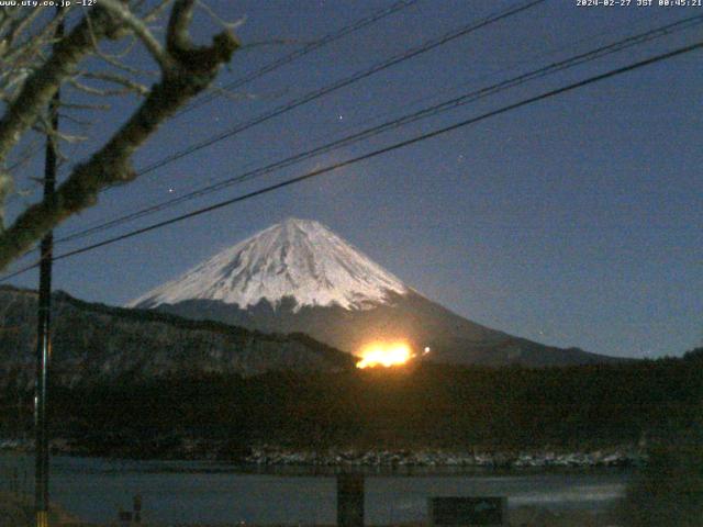 西湖からの富士山