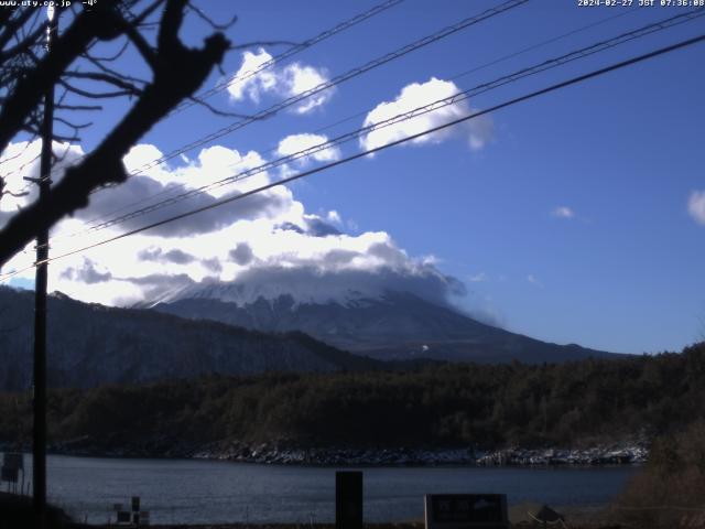 西湖からの富士山