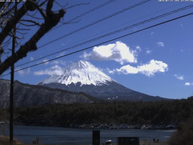 西湖からの富士山