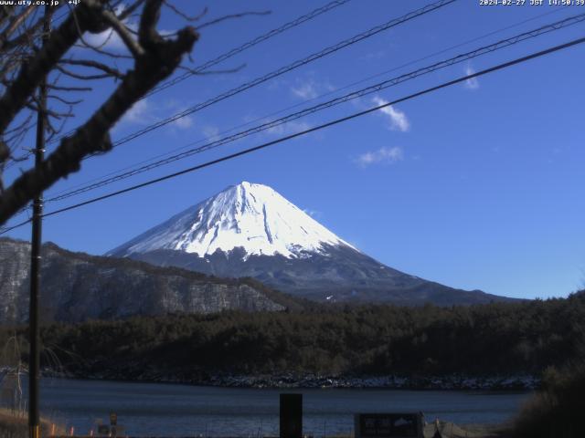 西湖からの富士山