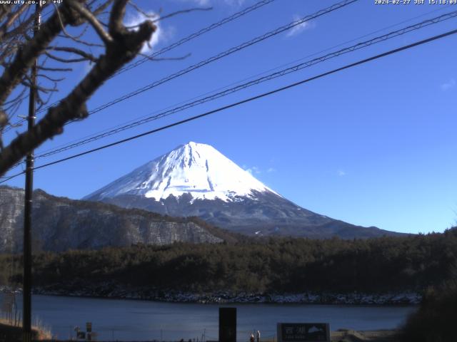 西湖からの富士山