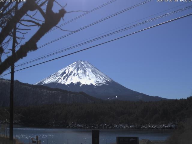 西湖からの富士山