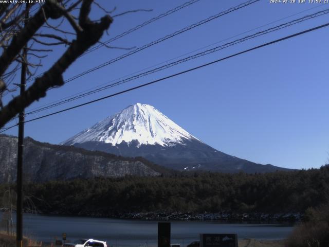 西湖からの富士山