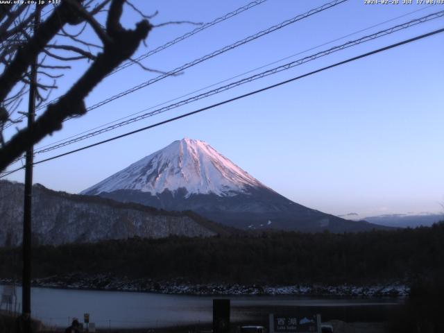 西湖からの富士山