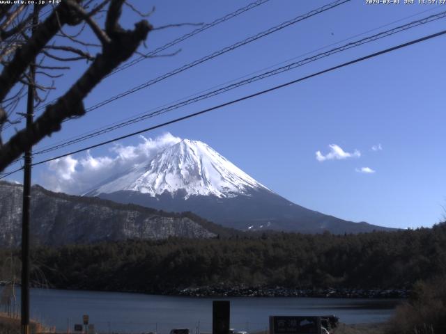 西湖からの富士山