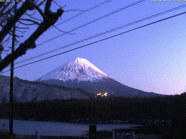 西湖からの富士山