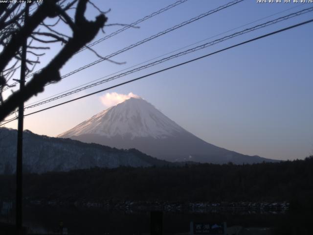 西湖からの富士山