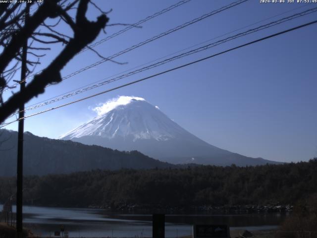 西湖からの富士山