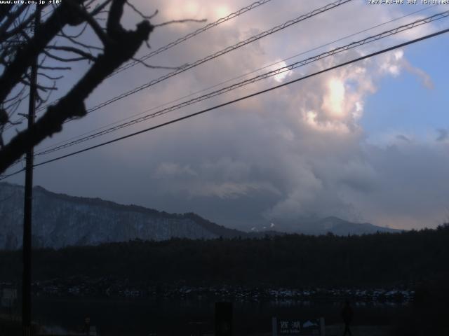 西湖からの富士山