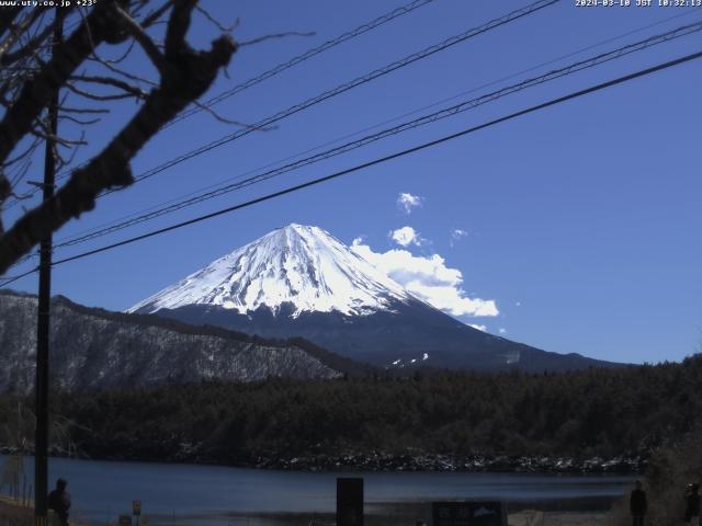 西湖からの富士山