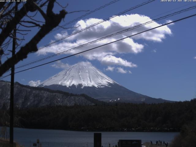 西湖からの富士山