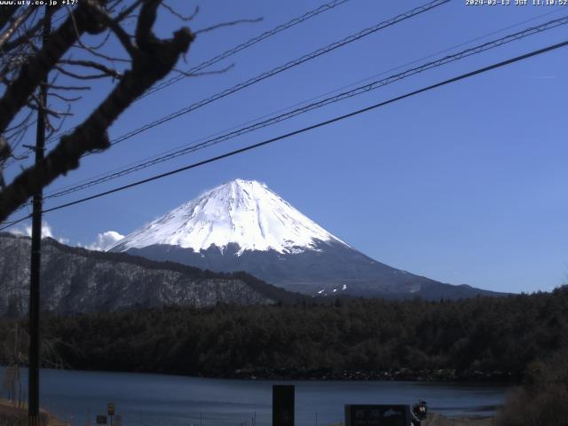 西湖からの富士山