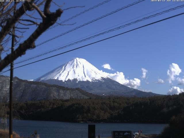 西湖からの富士山