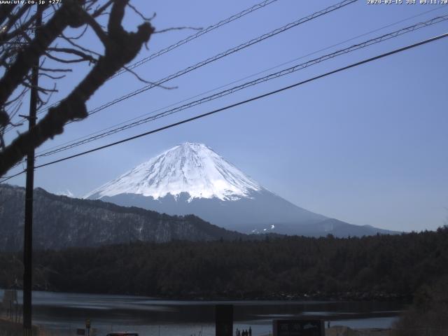 西湖からの富士山