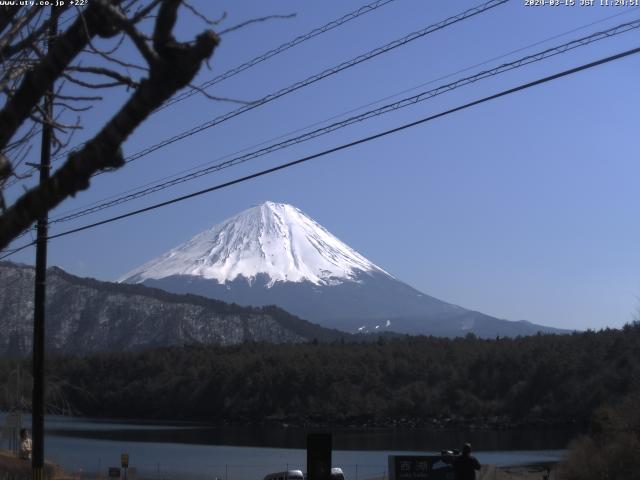 西湖からの富士山