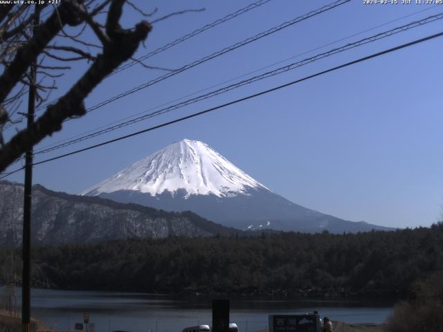 西湖からの富士山