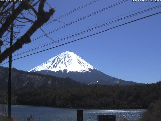 西湖からの富士山