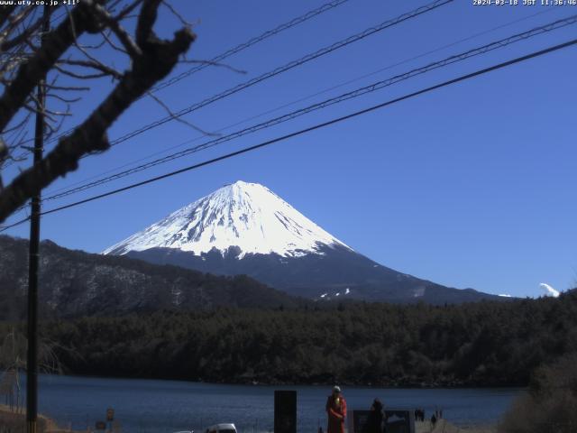 西湖からの富士山