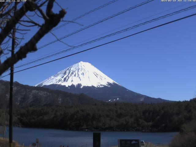 西湖からの富士山