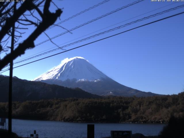 西湖からの富士山