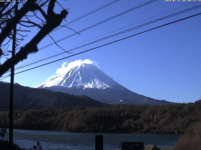 西湖からの富士山