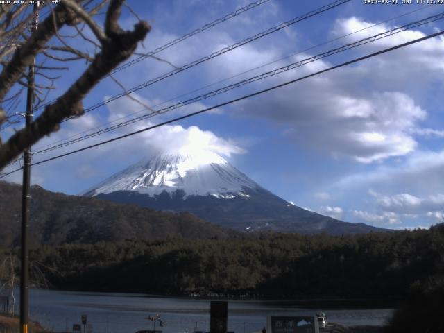 西湖からの富士山