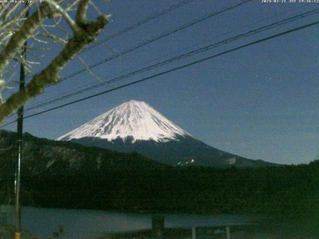 西湖からの富士山