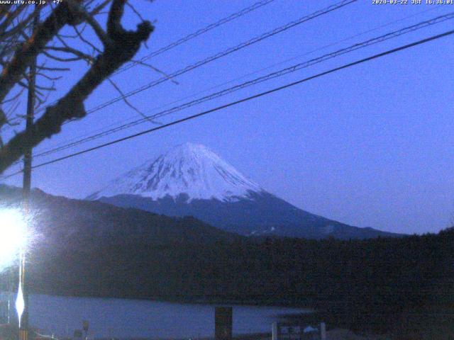 西湖からの富士山