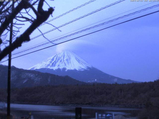 西湖からの富士山