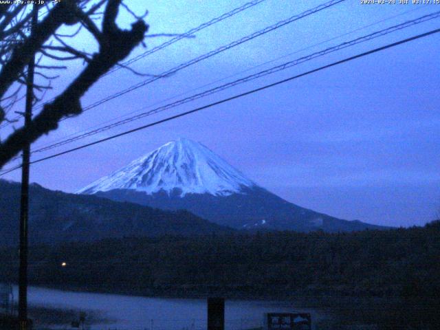 西湖からの富士山