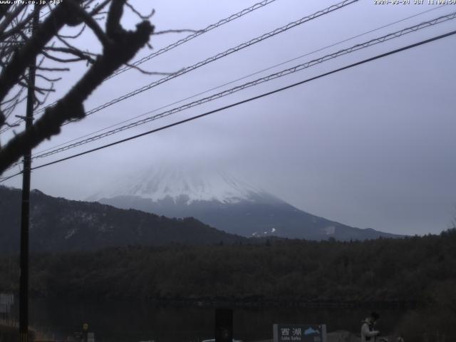 西湖からの富士山