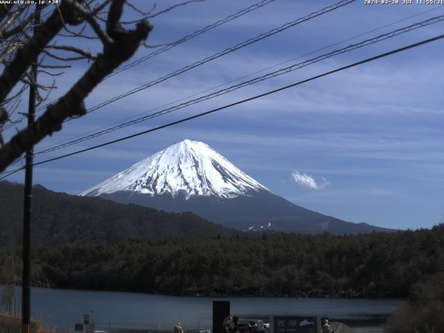 西湖からの富士山