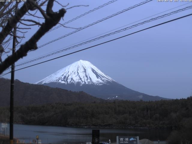 西湖からの富士山