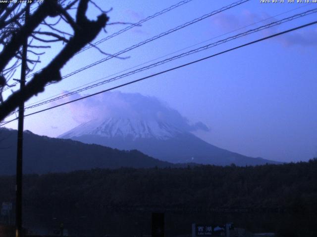 西湖からの富士山