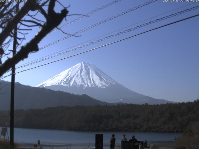 西湖からの富士山