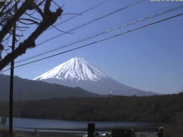 西湖からの富士山