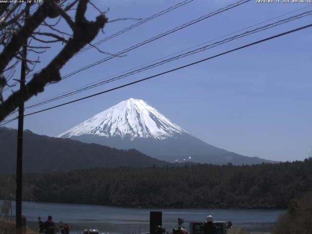 西湖からの富士山