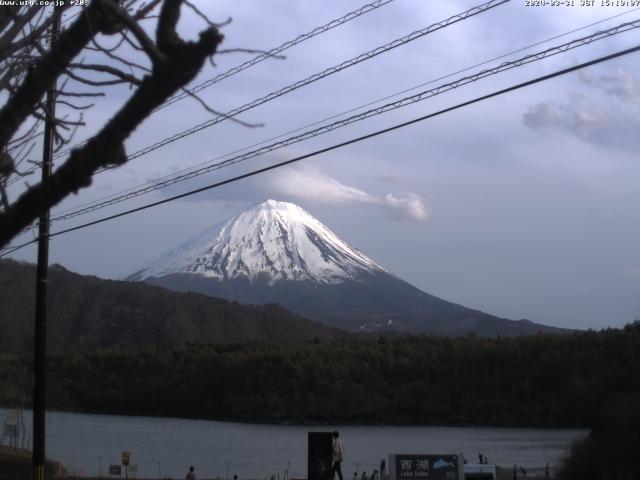 西湖からの富士山