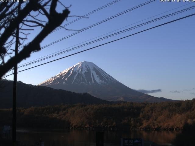 西湖からの富士山
