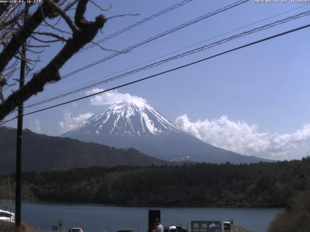 西湖からの富士山